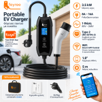 Feyree Cat EV - F9 / 16A 3.5KW APP Control Μονοφασικός Σταθμός Φόρτισης 3.5kW με Ενσωματωμένο Καλώδιο 5m Type 2