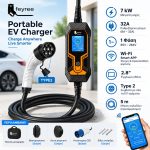 Feyree Lion EV-K9 / 7KW / 32Α Type 2 + WiFi App Control - Μονοφασικός Φορτιστής Ηλεκτρικών Αυτοκινήτων με 5m καλώδιο